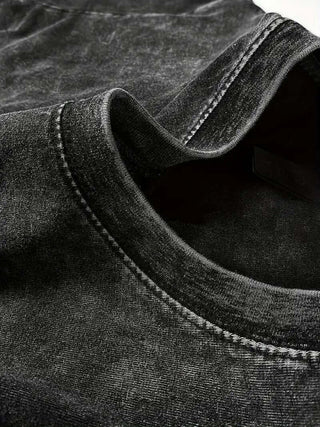 ACID WASH DROP SHOULDER T-shirt