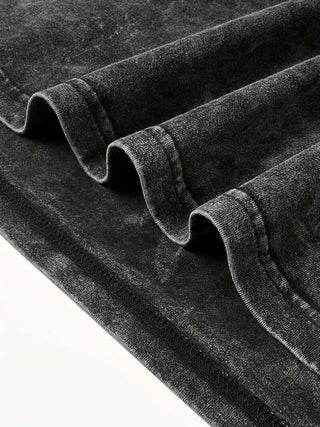 ACID WASH DROP SHOULDER T-shirt